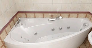 Установка угловой ванны в Большом Камне - профессиональный монтаж от СантехДомБль от 3124 рублей